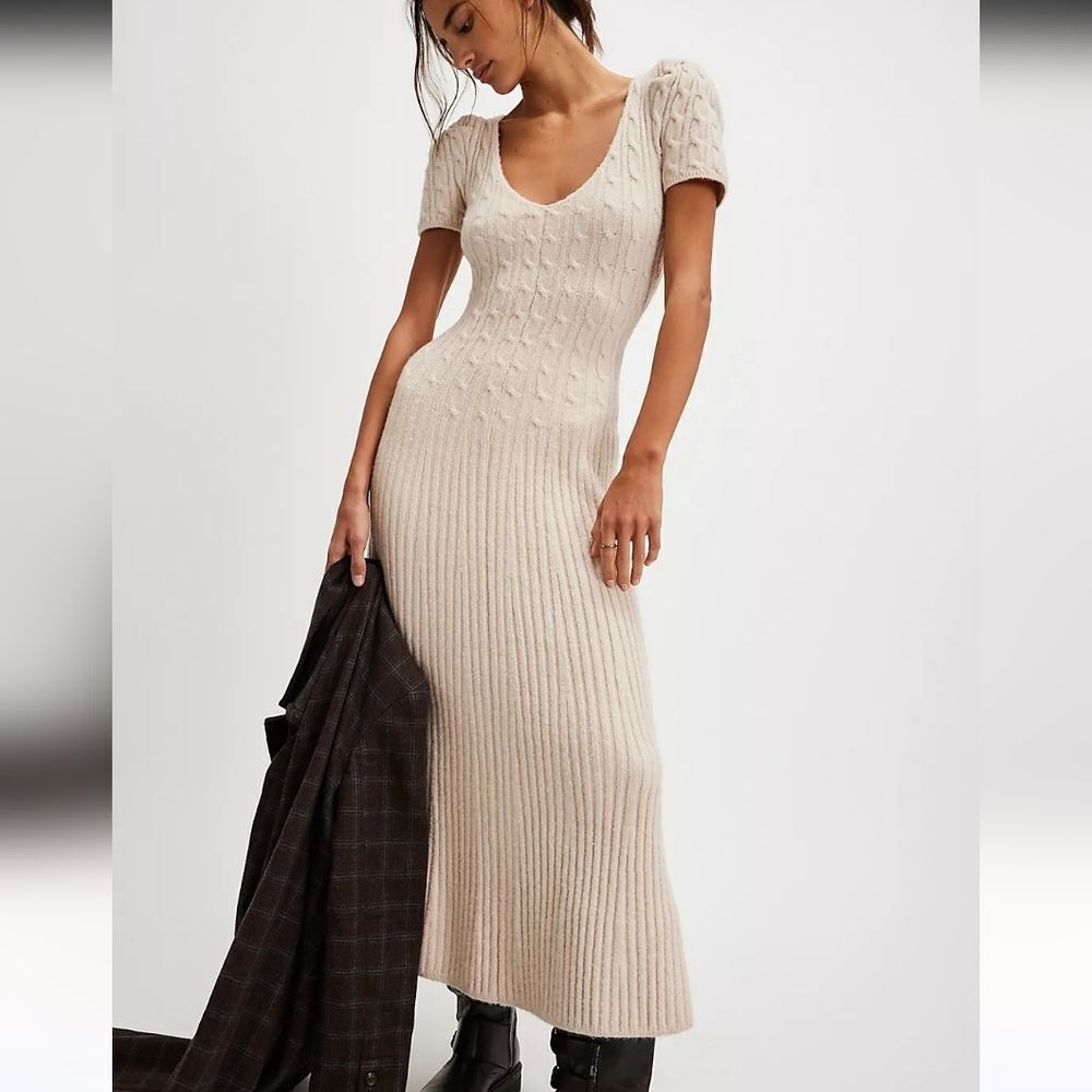 Free People Madsen Midi Dress NWT